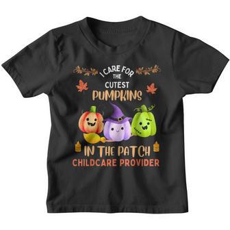 Childcare Daycare Providers Teachers Halloween School Party Youth T-shirt - Thegiftio UK