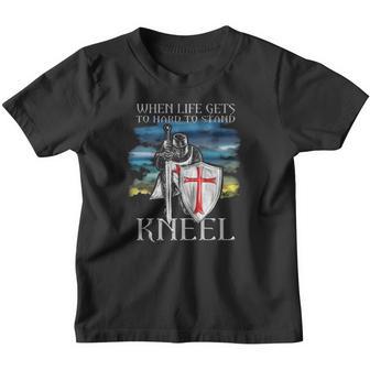Christian Bible Verse Knight Templar Crusader Youth T-shirt - Thegiftio UK