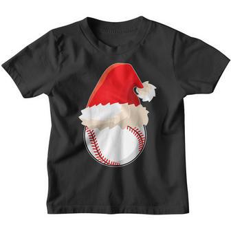 Christmas Baseball For Kids Men Ball Santa Pajama V2 Youth T-shirt - Thegiftio UK