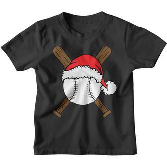 Christmas Baseball Player Santa Sports Design For Men Boys Youth T-shirt - Thegiftio UK