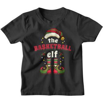 Christmas Basketball Elf Youth T-shirt - Thegiftio UK