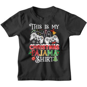 Christmas Boys Men Video Gamer This Is My Christmas Pajama V6 Youth T-shirt - Thegiftio UK