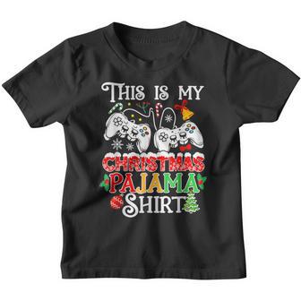 Christmas Boys Men Video Gamer This Is My Christmas Pajama V7 Youth T-shirt - Thegiftio UK