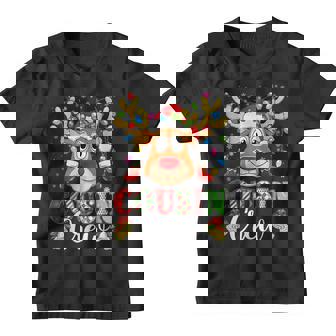 Christmas Cousin Crew Reindeer Santa Hat Lights Kids Ns V3 Youth T-shirt - Thegiftio