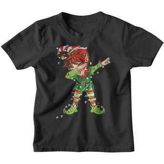 Christmas Dabbing Elf Squad Boys Kids Xmas Family V2 Youth T-shirt - Thegiftio UK