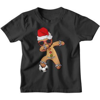 Christmas Dabbing Gingerbread Soccer Funny Gifts Men Boys Youth T-shirt - Thegiftio UK