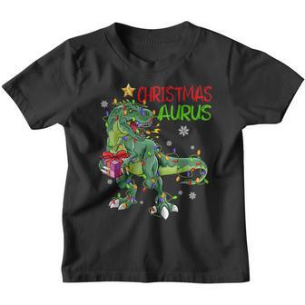 Christmas Dinosaur Tree Rex Christmasaurus Toddler Boys Men Youth T-shirt - Thegiftio UK
