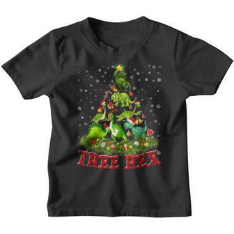 Christmas Dinosaur Tree Rex Pajamas Men Boys Kids Xmas Gifts V5 Youth T-shirt - Thegiftio UK