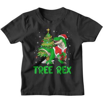 Christmas Dinosaur Tree Rex Pajamas Men Boys Xmas Lights V12 Youth T-shirt - Thegiftio UK