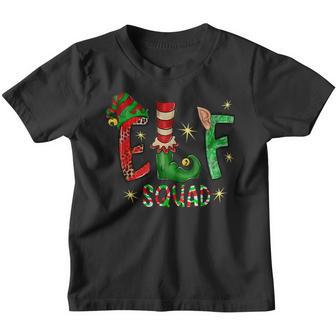 Christmas Elf Squad Funny Xmas Family Matching Pajama Kids V6 Youth T-shirt - Thegiftio UK