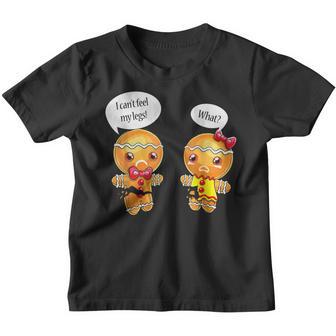 Christmas I Cant Feel My Legs What Gingerbread Funny Xmas Youth T-shirt - Thegiftio UK