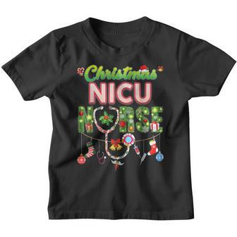 Christmas Nicu Nurse Pine Tree Ornament Sweater Ugly Xmas Youth T-shirt - Thegiftio UK