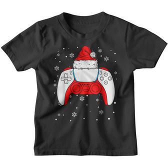 Christmas Santa Gamer Controller Boys Kids Ns Gaming Xmas Youth T-shirt - Thegiftio UK