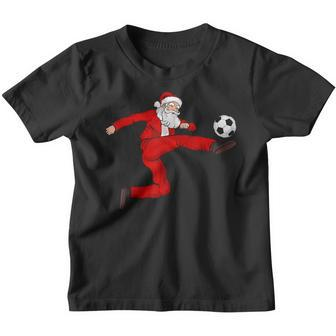 Christmas Santa Soccer Bicycle Kick Xmas Boys Men Ball Sport Youth T-shirt - Thegiftio UK