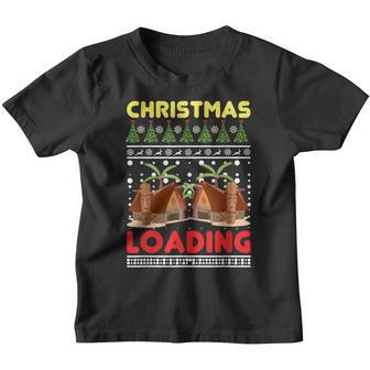 Christmas Spirit Loading Candy Cane Gamer Bar Youth T-shirt - Thegiftio UK