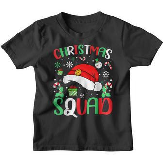 Christmas Squad Family Group Matching Christmas Pajama Party Youth T-shirt - Thegiftio UK