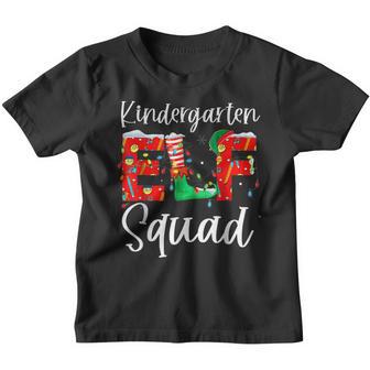 Christmas Teacher Kindergarten Elf Squad Matching Group Xmas Youth T-shirt - Thegiftio UK