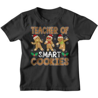Christmas Teacher Of Smart Cookies Cute Gingerbread Xmas V2 Youth T-shirt - Thegiftio UK