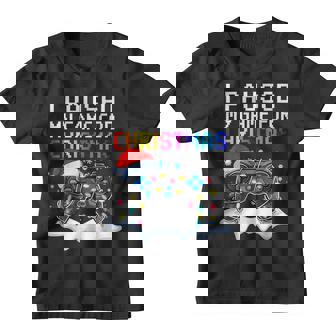 Christmas Video Game Controller Santa Hat Gamer Kids Boys V2 Youth T-shirt - Thegiftio
