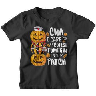 Cna Nurse Halloween I Care For The Cutest Pumpkins In Patch V3 Youth T-shirt - Thegiftio UK