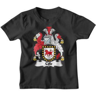 Cole Coat Of Arms Irish Family Crests Youth T-shirt - Thegiftio UK