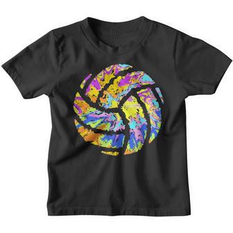 Colorful Volleyball Tie Dye Women N Girl Player Coach Youth T-shirt - Thegiftio UK