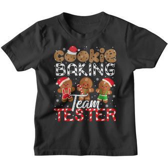 Cookie Baking Team Tester Gingerbread Christmas Youth T-shirt - Thegiftio UK