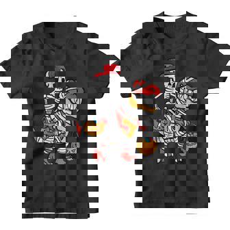 Cool Skeleton Cap Dino Mummy Toddler Boy Halloween Boys Kids Youth T-shirt - Thegiftio