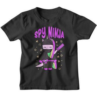 Cool Spy-Gaming Ninjas Game Unicorn Ninja Boys Girls Kids Youth T-shirt - Thegiftio UK