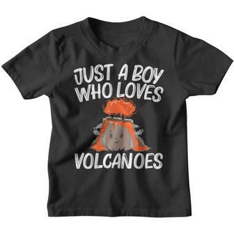Cool Volcano Gift For Boys Kids Lava Magma Eruption Geology Youth T-shirt | Mazezy