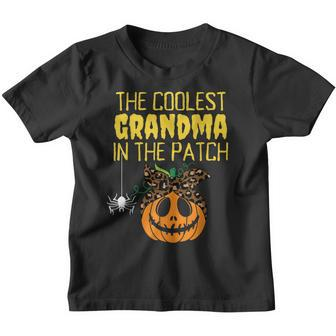 Coolest Grandma In The Patch Grandma Halloween Costume Nana Youth T-shirt - Thegiftio UK