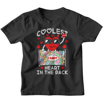 Coolest Heart In The Pack Funny Valentines Day Toddler Boys Youth T-shirt - Thegiftio UK