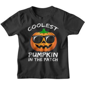 Coolest Pumpkin In The Patch Halloween Boys Girls Men V19 Youth T-shirt - Thegiftio UK