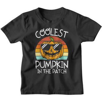 Coolest Pumpkin In The Patch Toddler Boys Halloween Kids V13 Youth T-shirt - Thegiftio UK