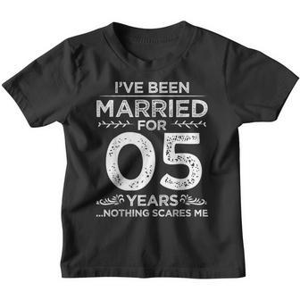 Couples Married 5 Years - Retro 5Th Wedding Anniversary Youth T-shirt - Thegiftio UK