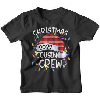 Cousin Crew Christmas Squad Santa 2022 Xmas Pajama Boys Girl V7 Youth T-shirt - Thegiftio UK