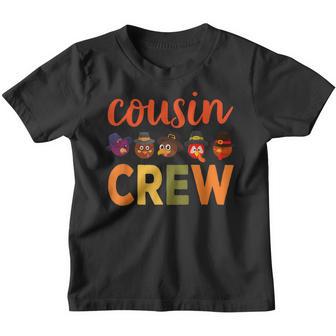 Cousin Crew Thanksgiving For Boys Girls Kids Toddlers Youth T-shirt - Thegiftio UK