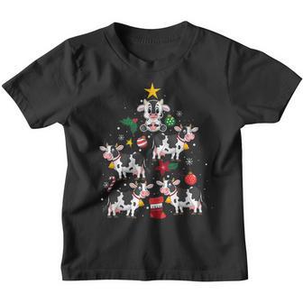 Cow Christmas Tree Ornament Decor Funny Gifts For Dog Lover Youth T-shirt - Thegiftio UK