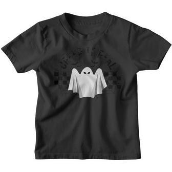Creep It Real Skeleton Skateboard Halloween For Kids Youth T-shirt - Thegiftio UK