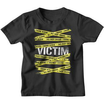 Crime Scene Victim Murder Mystery Dinner Party Game Meme Youth T-shirt - Seseable