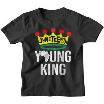 Crown Junenth Young King 1865 African American Kids Boys Youth T-shirt - Thegiftio UK