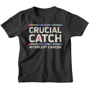 Crucial Catch Intercept Cancer Breast Cancer Awareness V2 Youth T-shirt - Thegiftio UK