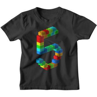 Cute Block Building 5Th Birthday Gift 5 Years Old Boys Girls Youth T-shirt | Mazezy