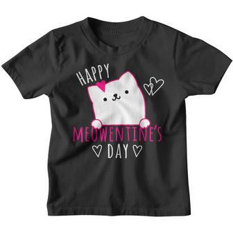 Cute Cat Valentines Day For Girls Kitty-Quote Youth T-shirt - Thegiftio UK