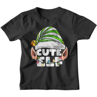 Cute Elf Matching Family Christmas Elf Costume Gift For Kids Youth T-shirt - Thegiftio UK