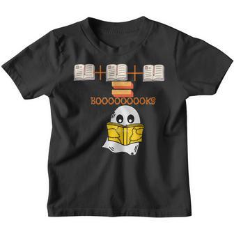 Cute Ghost Book Reading Halloween Mathteacher Top Youth T-shirt - Thegiftio UK