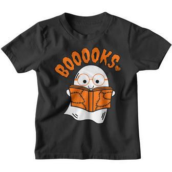 Cute Ghost Book Reading Halloween Teacher Top V3 Youth T-shirt - Thegiftio UK