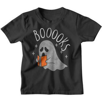 Cute Ghost Book Reading Teacher School Funny Halloween 2022 V3 Youth T-shirt - Thegiftio UK
