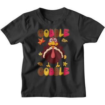 Cute Gobble Gobble Turkey Baby Outfit Toddler Thanksgiving V2 Youth T-shirt - Thegiftio UK