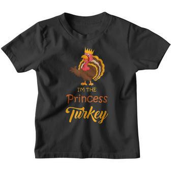 Cute Im The Princess Turkey Thanksgiving Family Women Youth T-shirt - Thegiftio UK